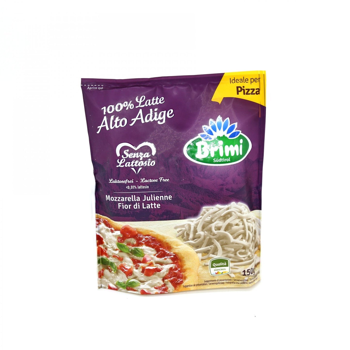 Bezlaktózová mozzarella strúhaná 150g