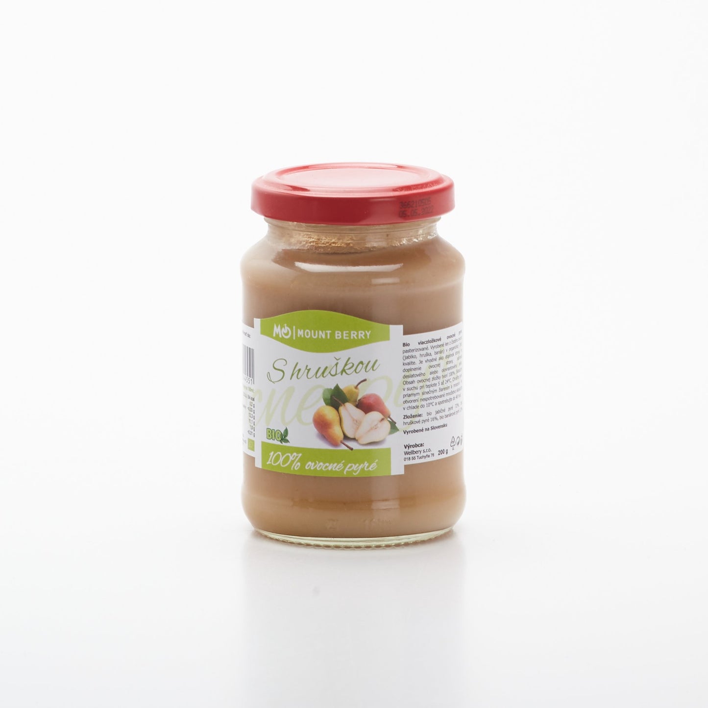 BIO Ovocné pyré s hruškou 200g