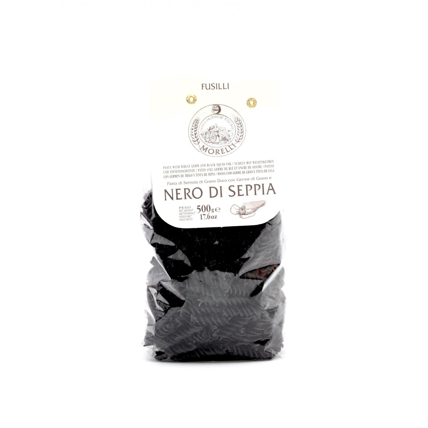 Cestoviny fusilli nero di seppia 500g