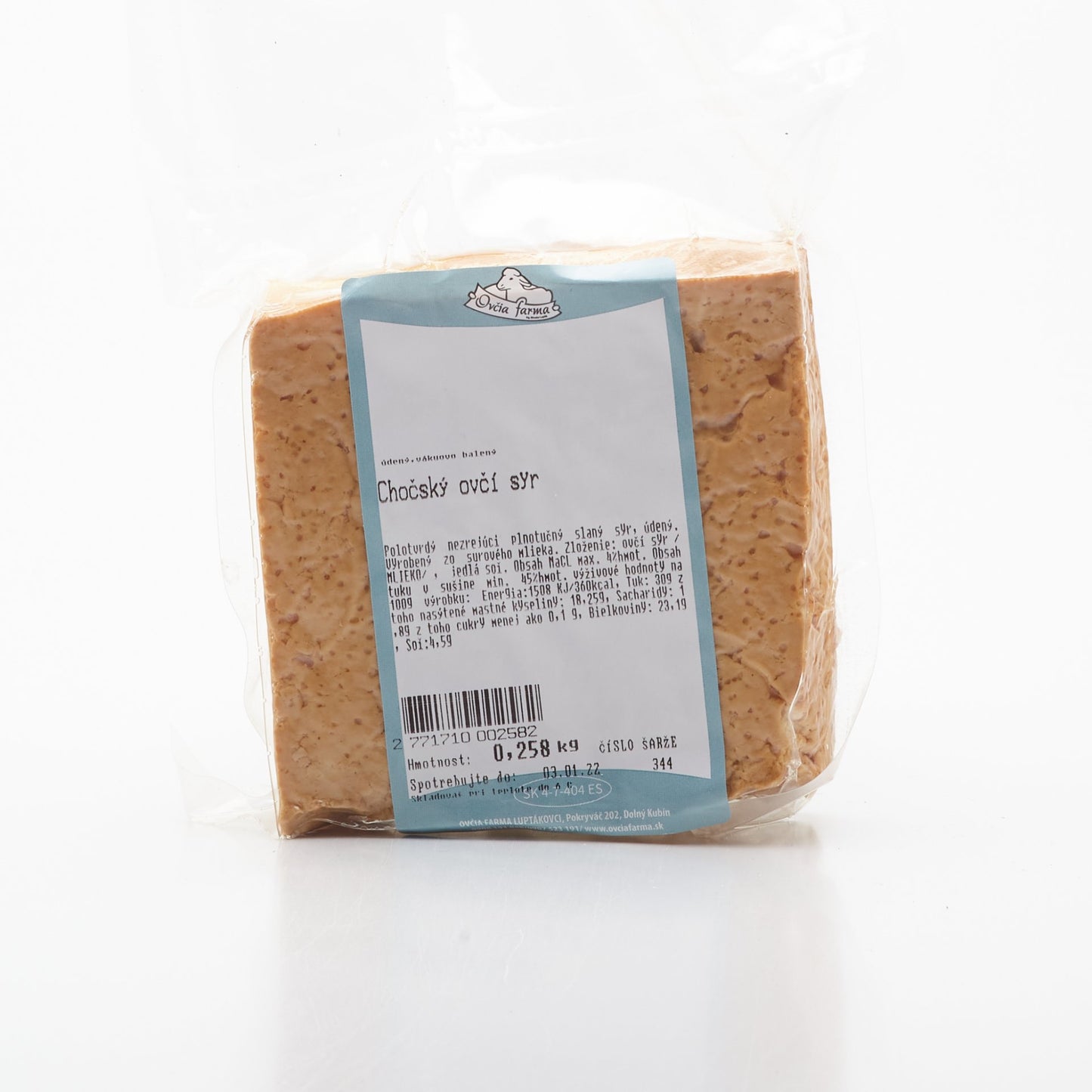 Chočský ovčí syr údený