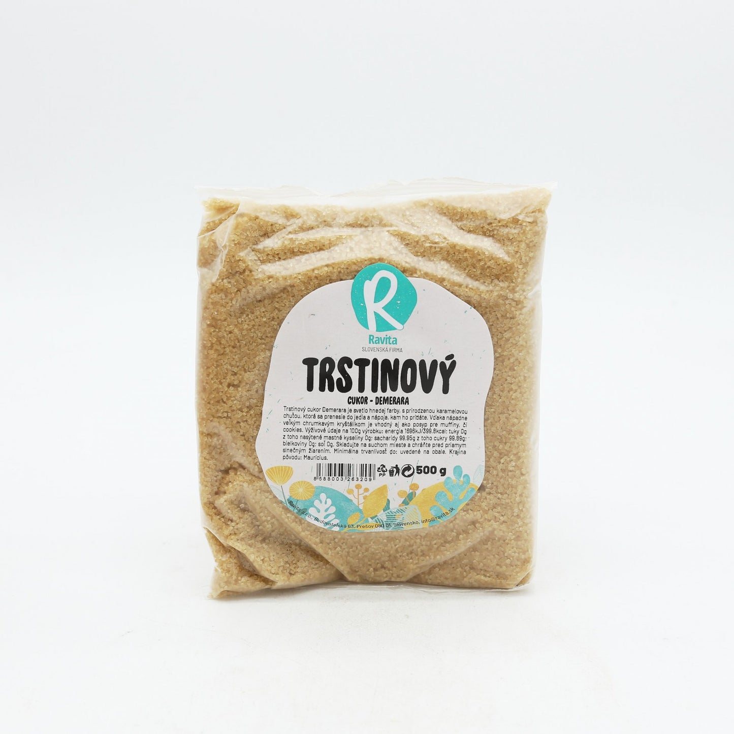 Cukor trstinový Demerara 500g