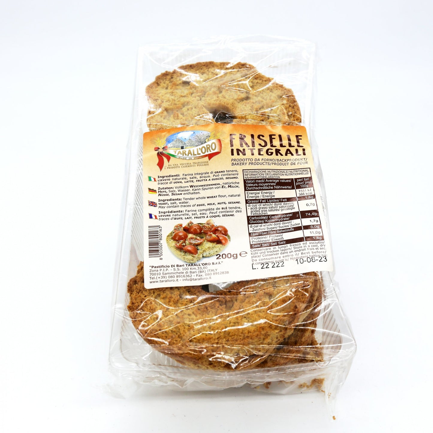 Friselle Integrali in vaschetta 200g