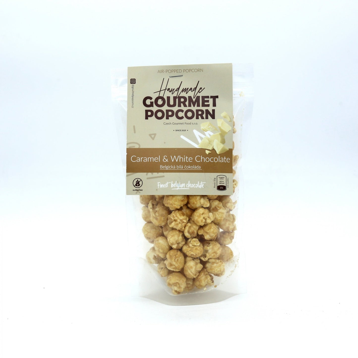 Gourmet Popcorn biela čokoláda 75 g