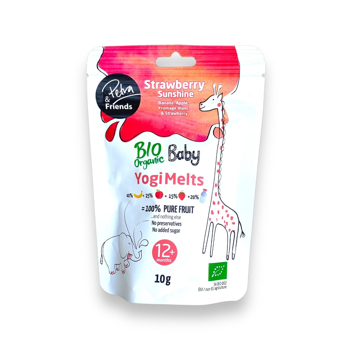 Organic Yogi Melts jahoda, kozí syr 10g