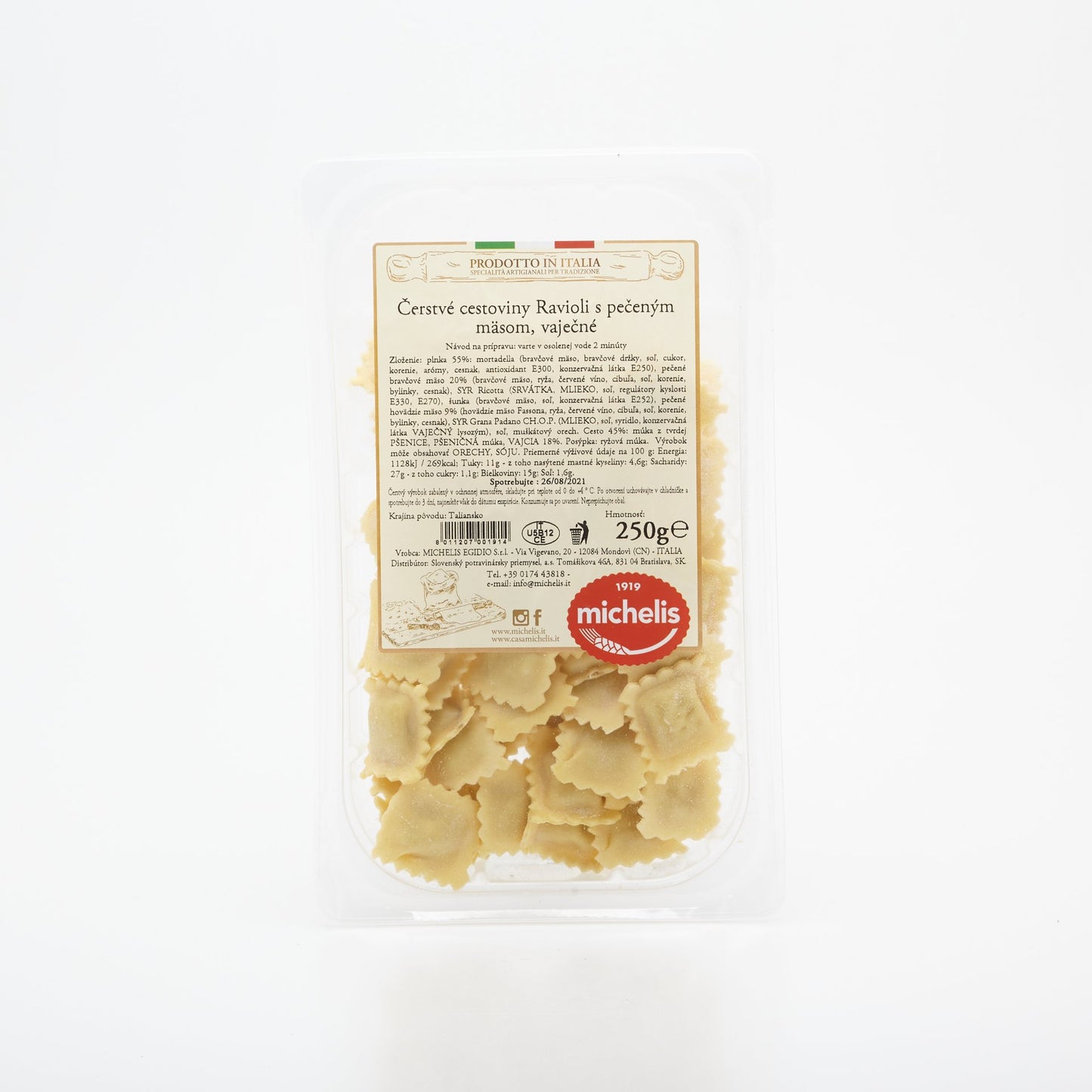Cestoviny Ravioli s mäsom 250g