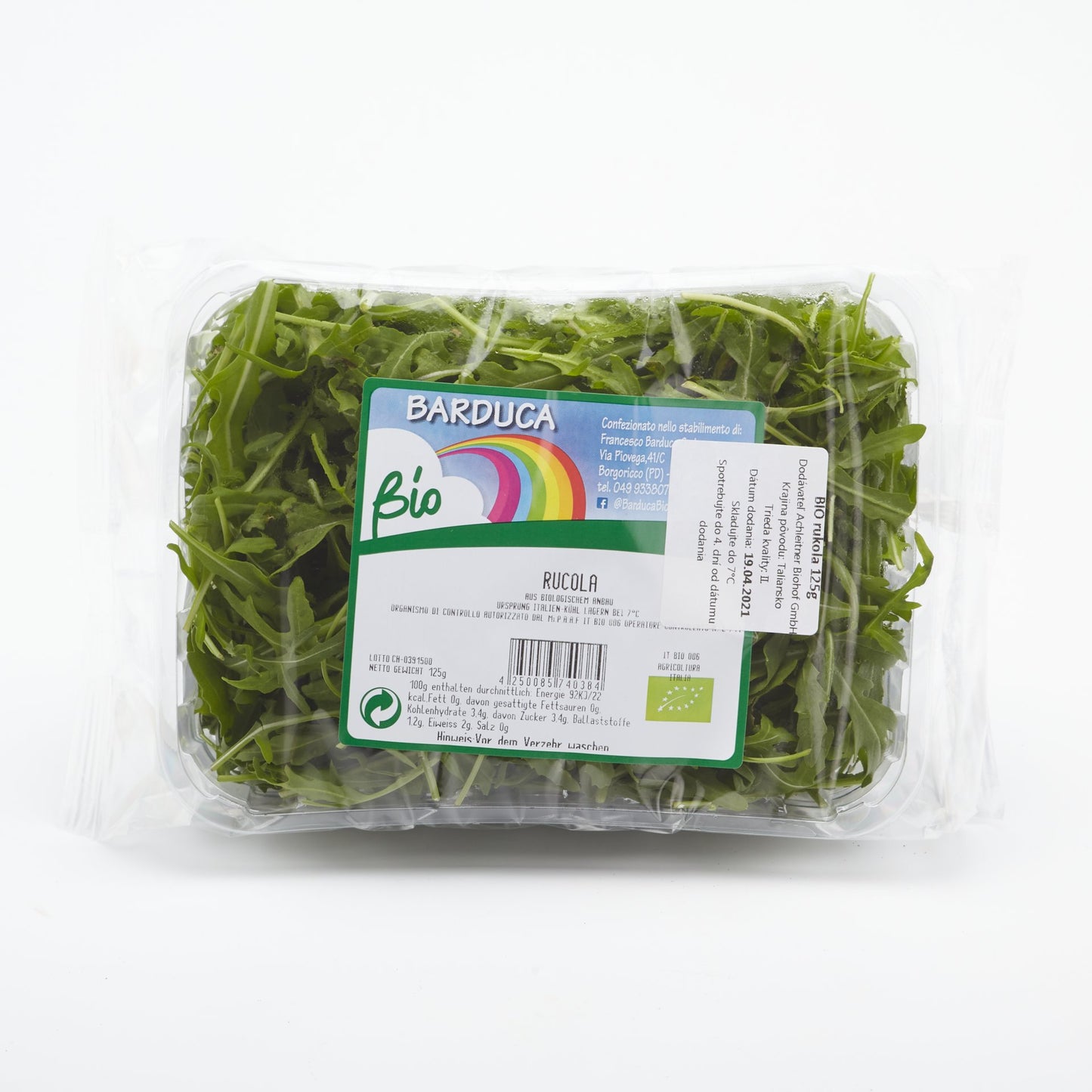 Šalát rukola BIO 125g