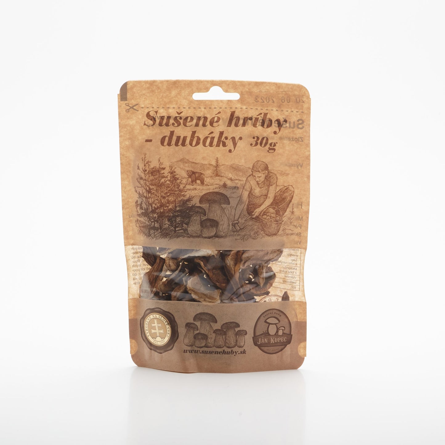 Sušené dubové hríby 30g