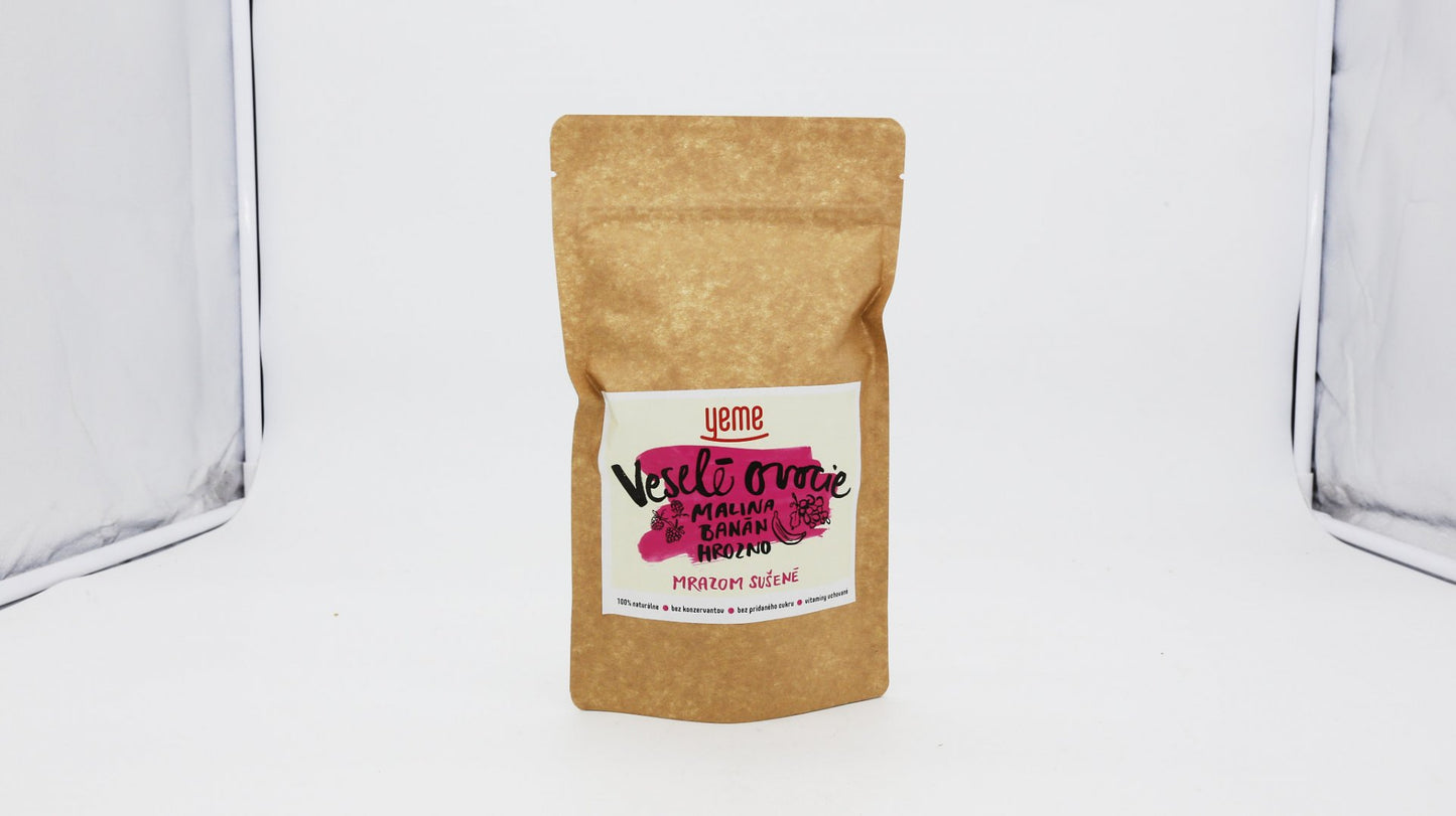 Yeme Veselé ovocie-malina, banán, hr.40g