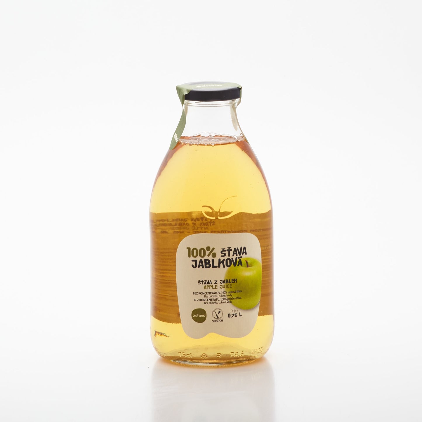Zdravo šťava jablková 100% 0,75l