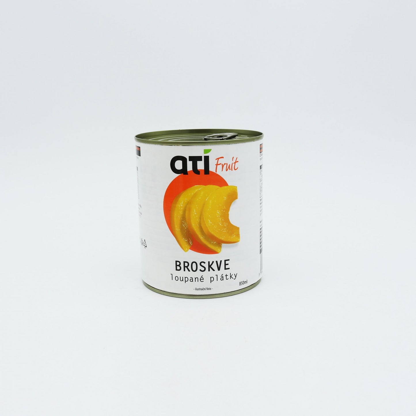 ATI Fruit Broskyne lúpané, plátky  850ml