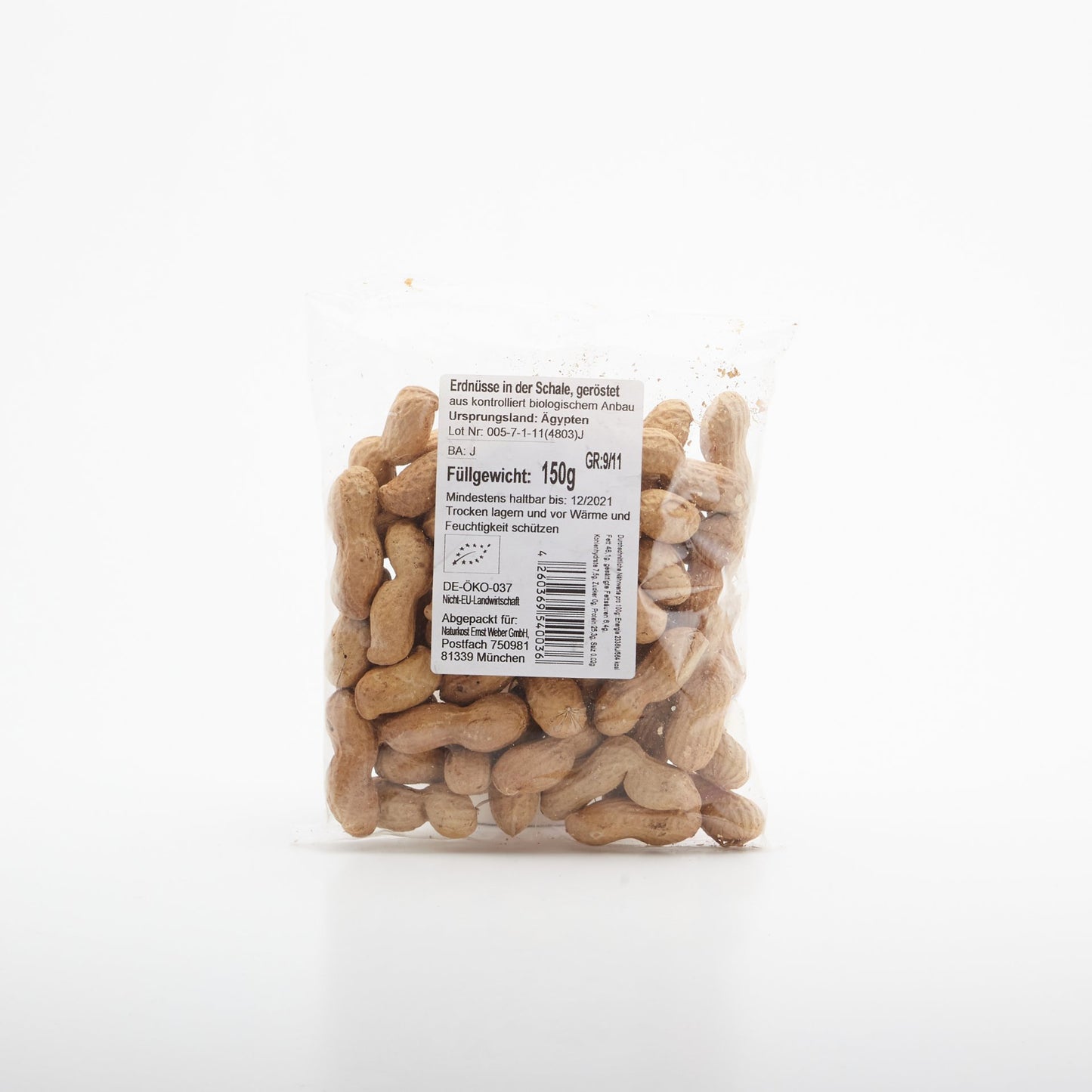 BIO Arašidy nelúpané, pražené 150g