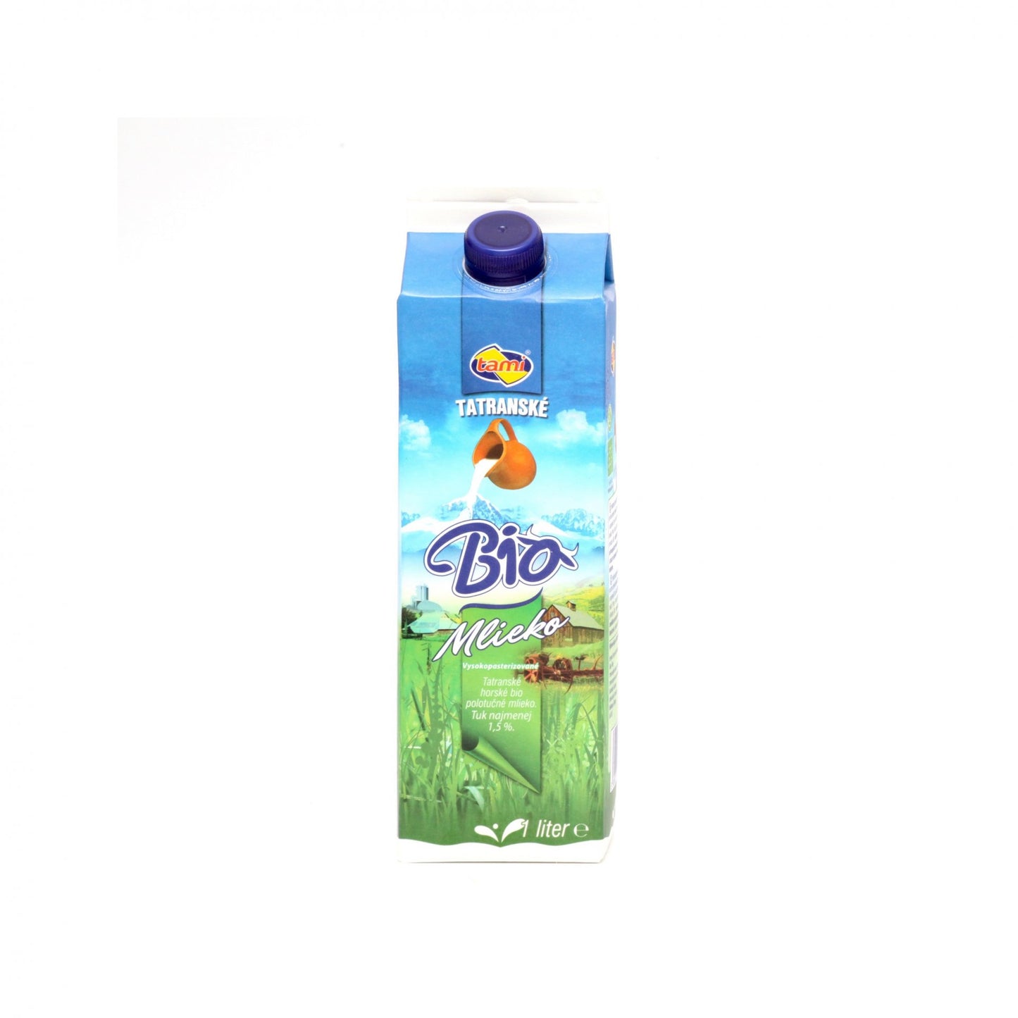 BIO čerstvé mlieko polotučné 1,5% 1l