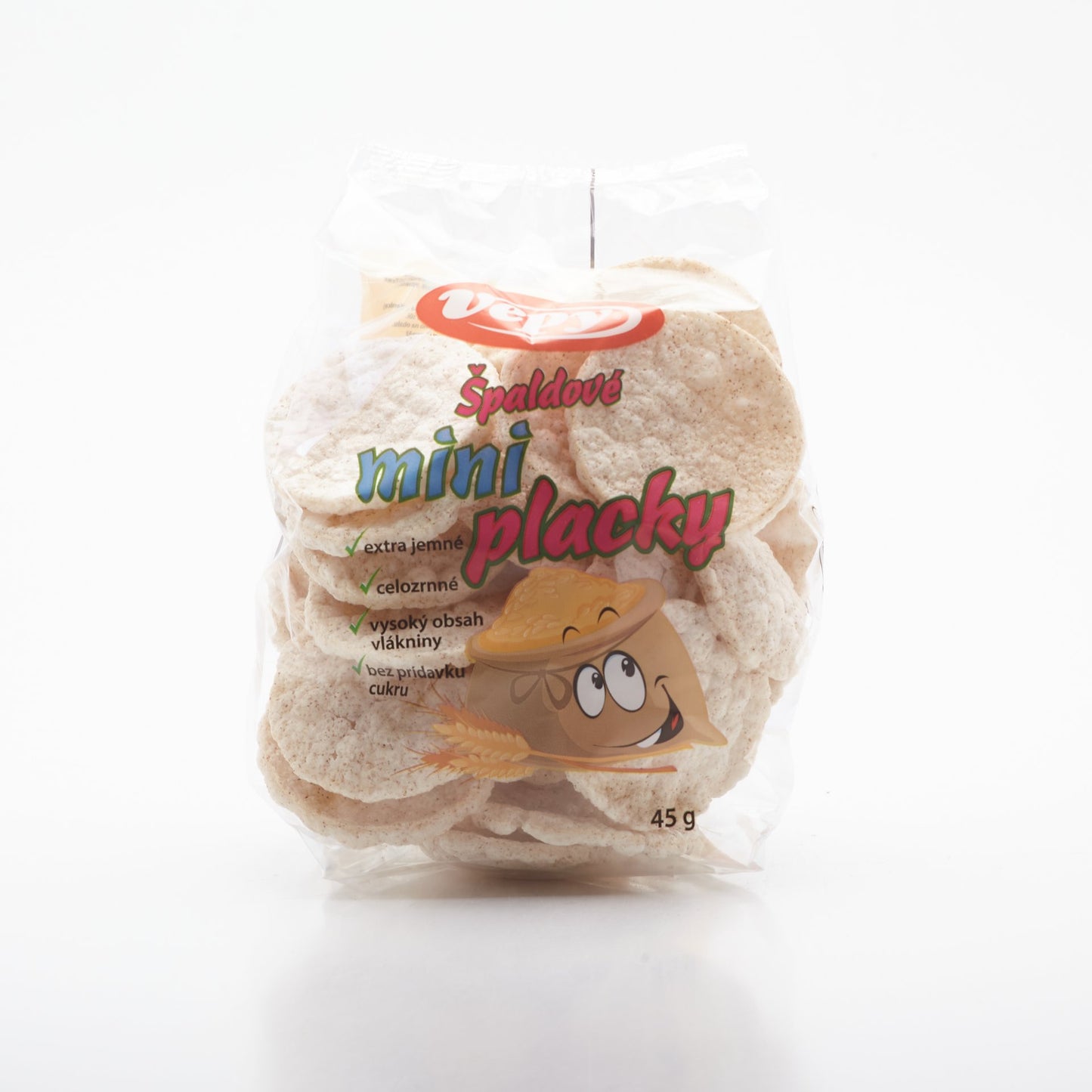 Chlebík - špaldové placky mini 45g