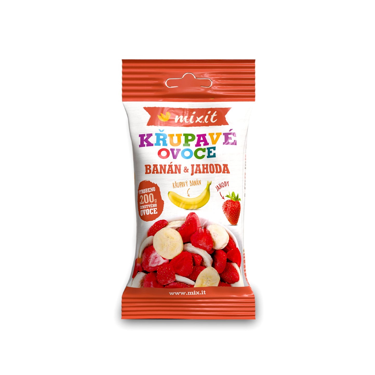 Chrumkavé do vrecka- Banán+jahoda 23g