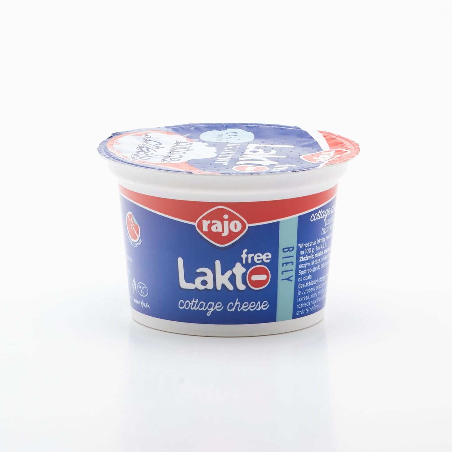 Cottage cheese laktofree biely 180g