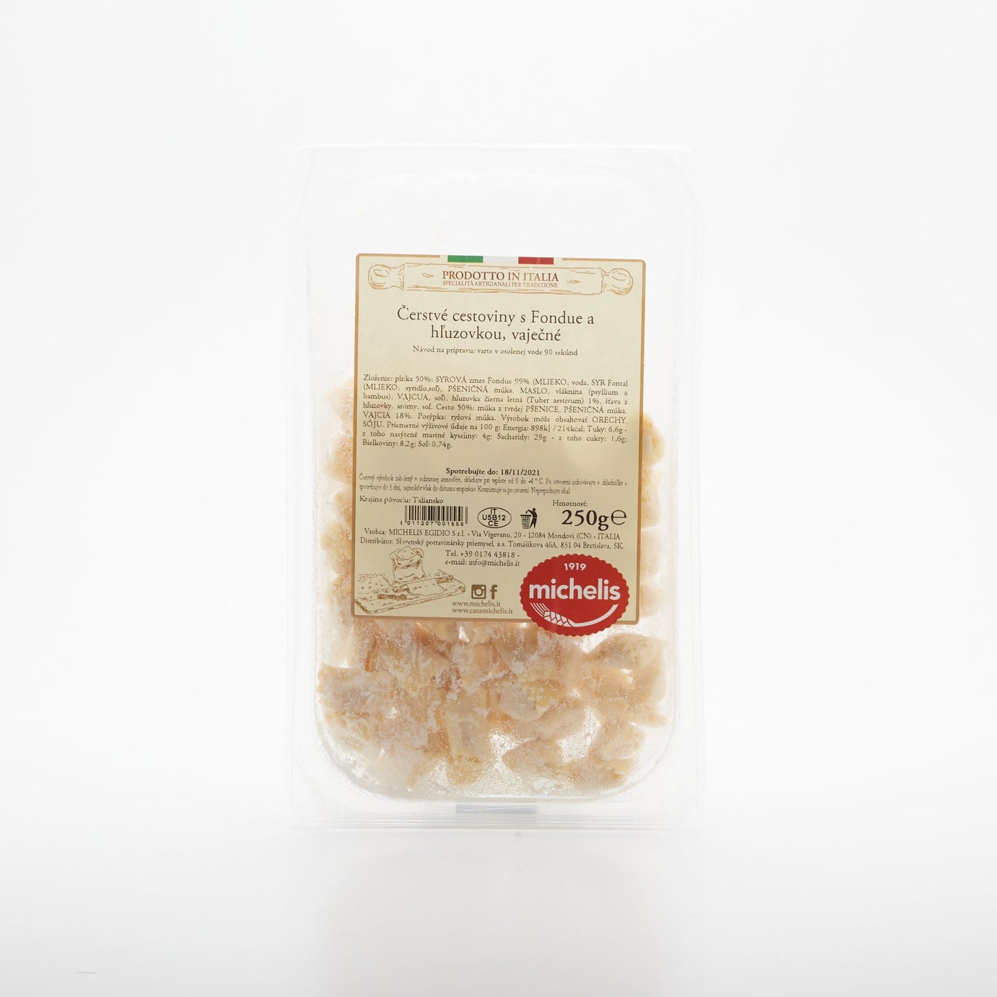 Cestoviny s fondue a hľuzovkou 250g