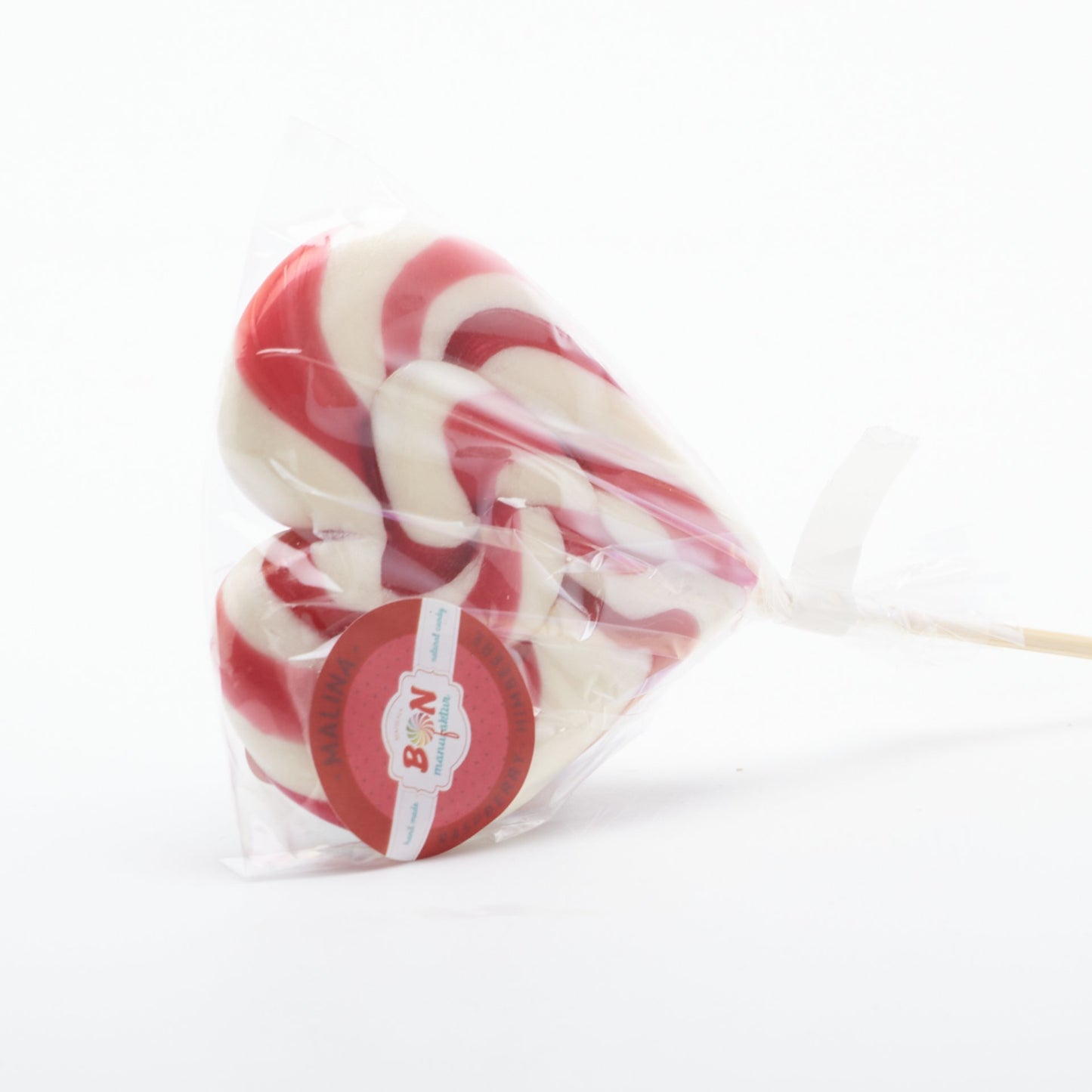 Handmade lízanka srdce, malina 45g