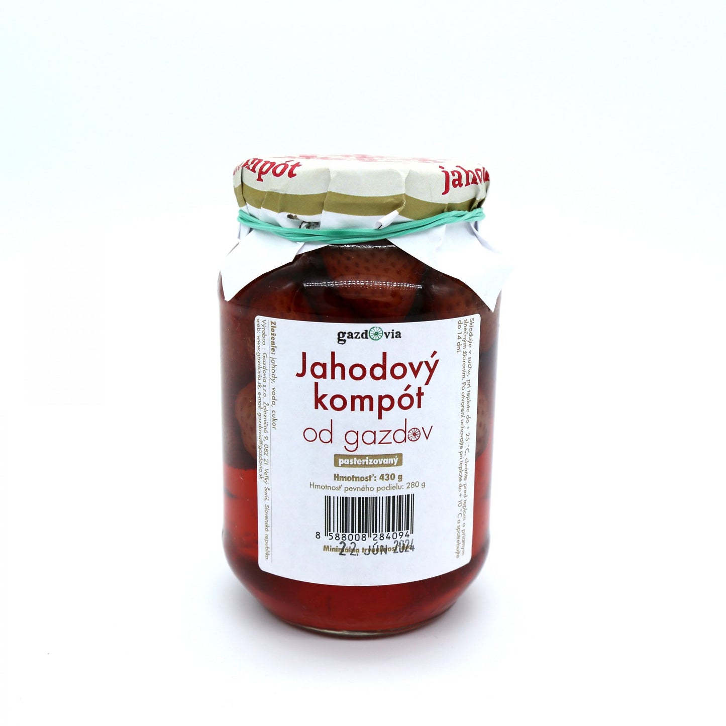 Jahodový kompót od gazdov 430g