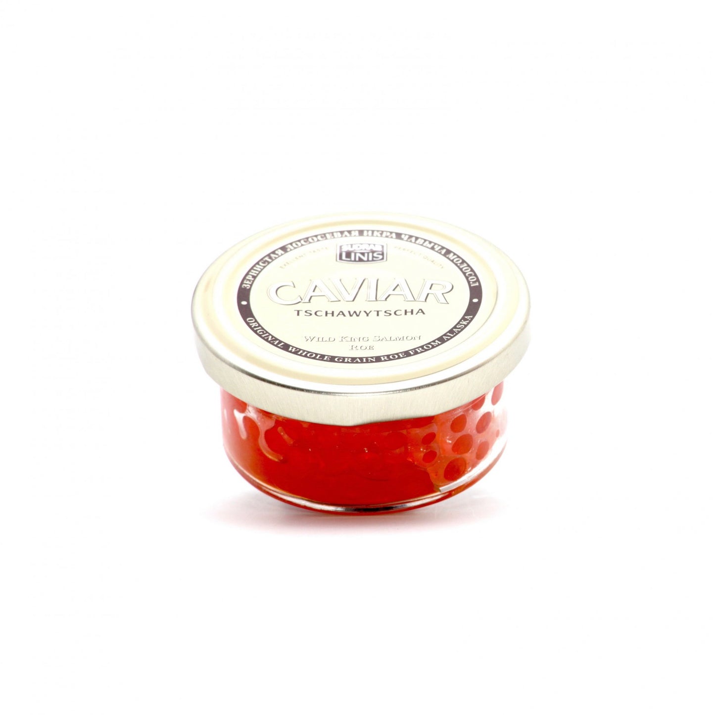 Kaviár z divokého kráľovského lososa 50g