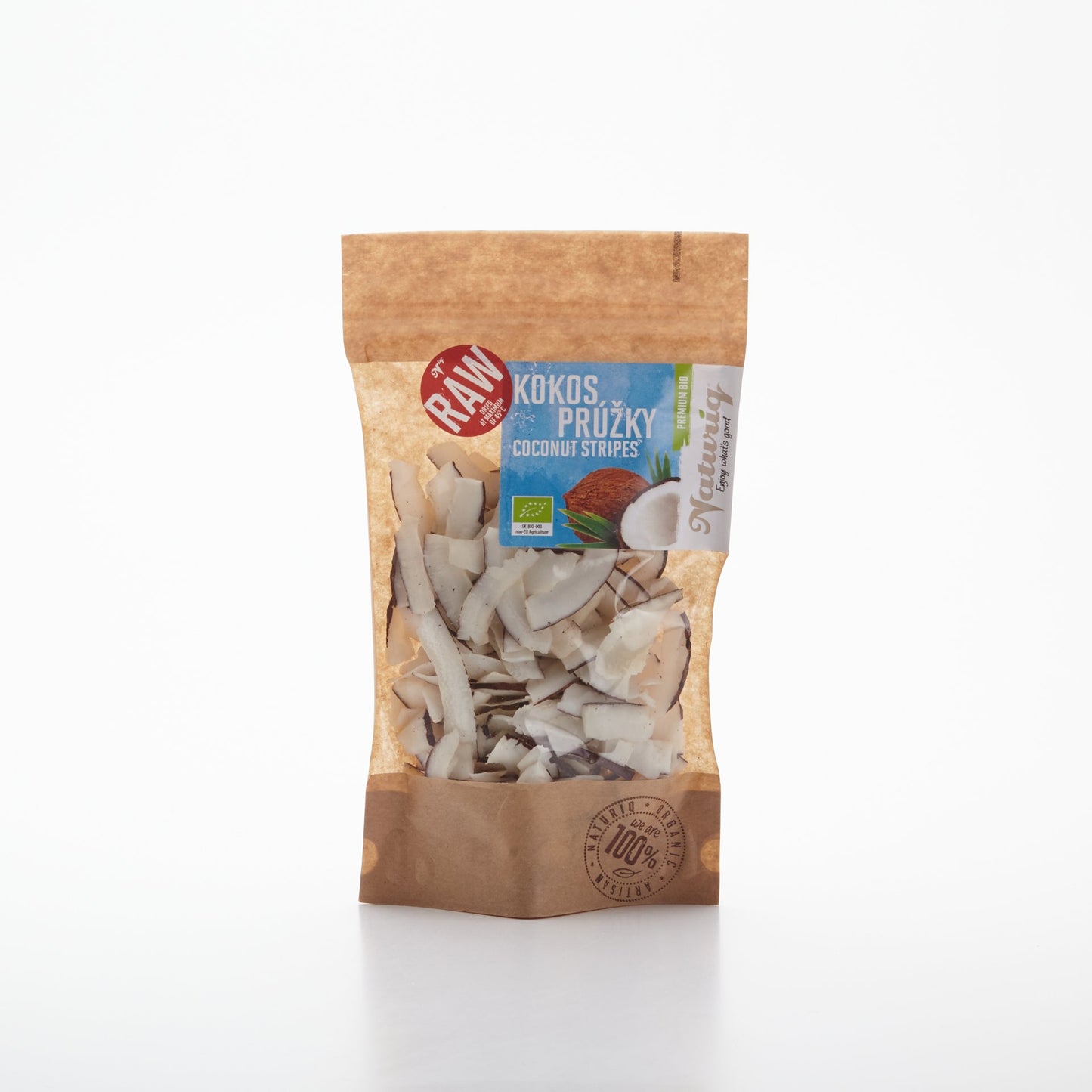BIO Kokosové prúžky RAW Premium 100g