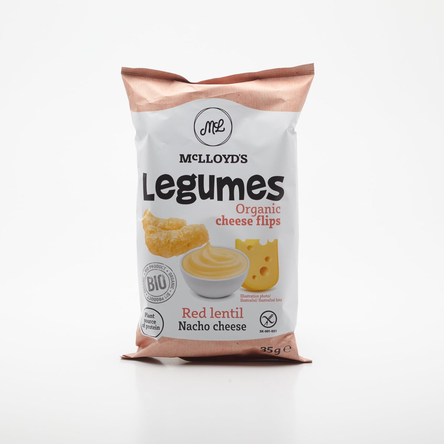 BIO Legumes šošovicové s nacho syrom 35g