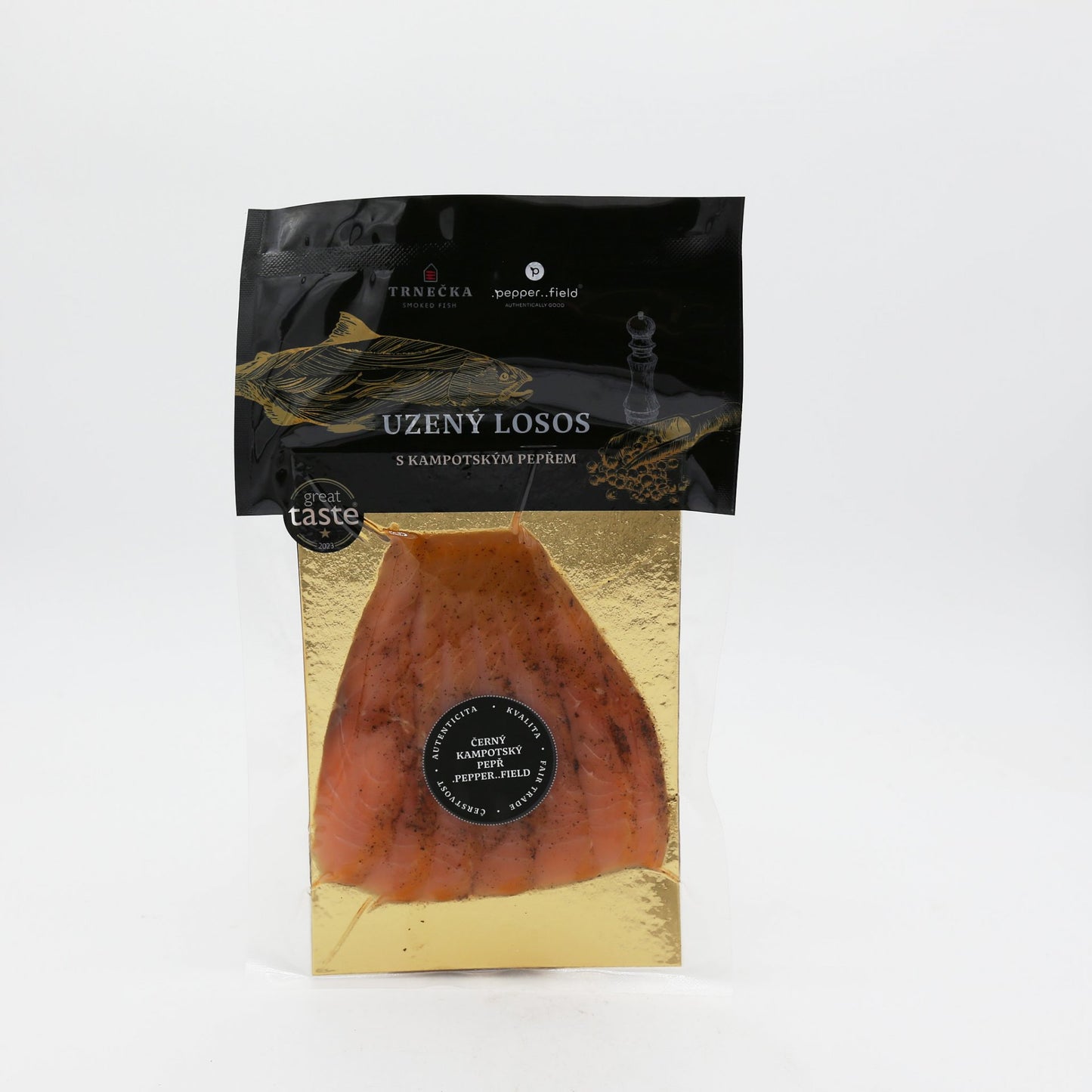 Losos údený studeným d.čierne k. 100 g