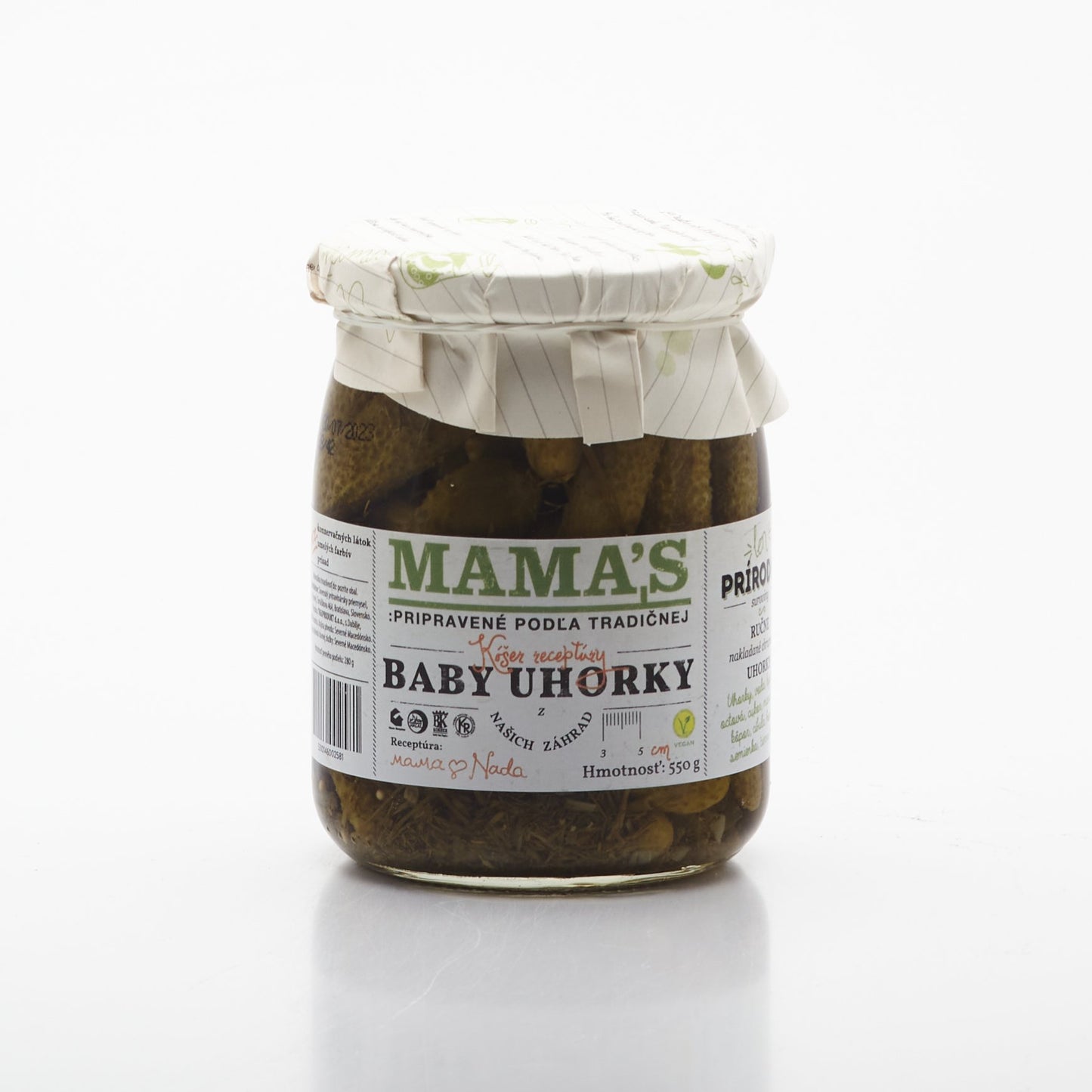 Mama´ś zavárané uhorky 550g