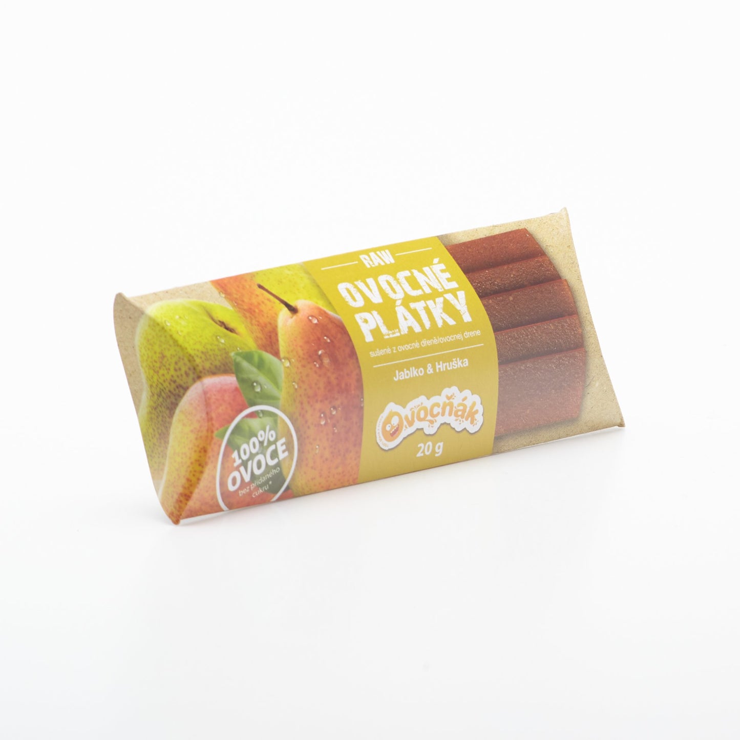 Ovocňák plátky 100% jablko hruška 20g