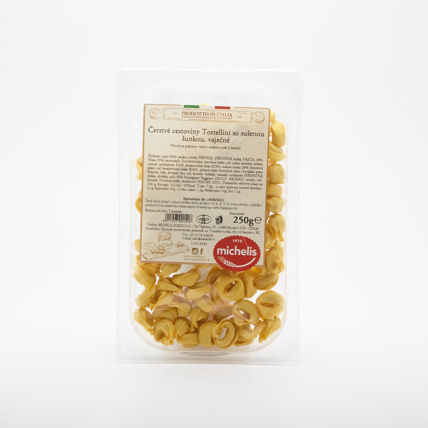 Cestoviny Tortellini so šunkou 250g