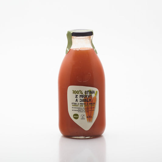 Zdravo šťava mrkva-jablko 100% 0,75l