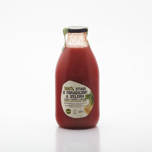 ZDRAVO šťava paradajka-zeler 100% 0,75l